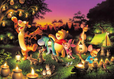 Candle Party in the Woods 1000pcs (D-1000-270) - Glow in the Dark